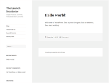 Tablet Screenshot of launchincubator.com